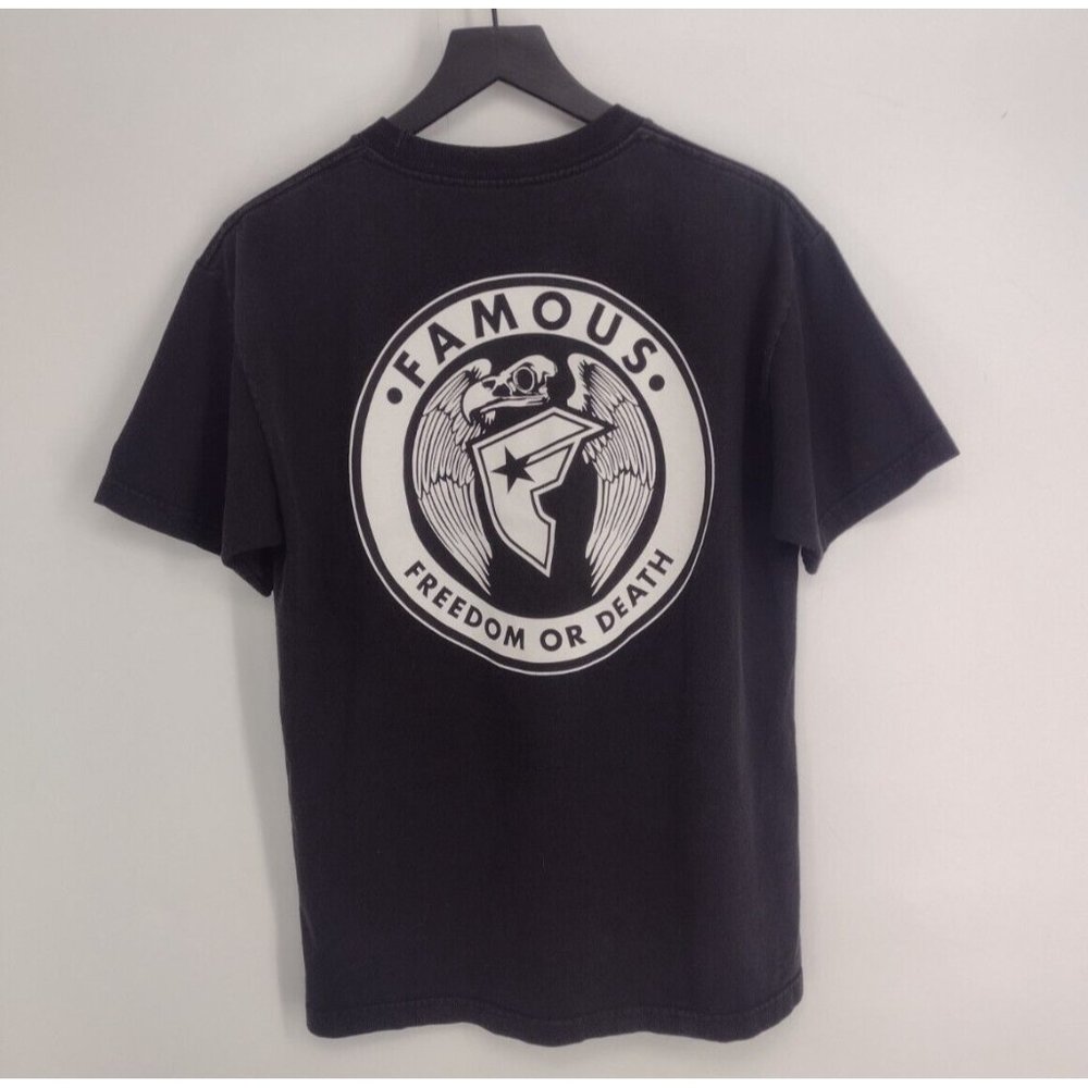 Famous Stars And Straps Freedom Or Death Eagle Black White T-shirt Mens M